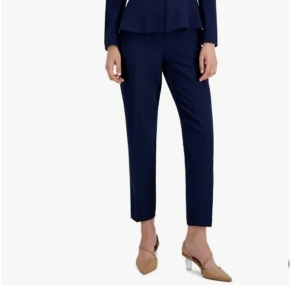 Tahari ASL Navy Blue Trouser Pants